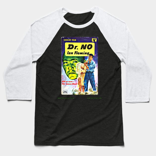 DR. NO by Ian Fleming Baseball T-Shirt by Rot In Hell Club